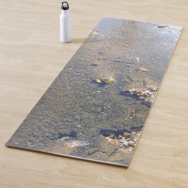 Ohio Shallow Creek in the Fall Nature Photography Yoga Mat (In Situ)