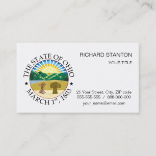Ohio sign business card