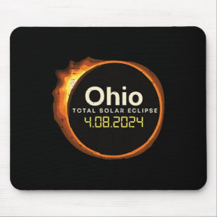 Ohio Solar Eclipse 2024 Totality April 8 Men Women Mouse Pad