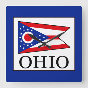 Ohio Square Wall Clock