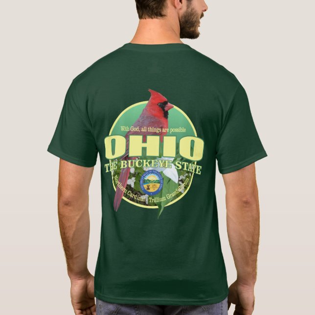 Ohio State Bird & Flower T-Shirt (Back)