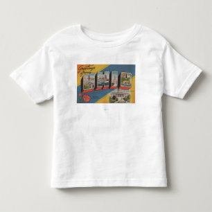 Ohio (State Capital/Flower) - Large Letter Scene Toddler T-Shirt