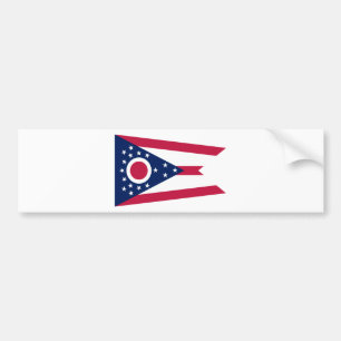 Ohio State Flag Bumper Sticker