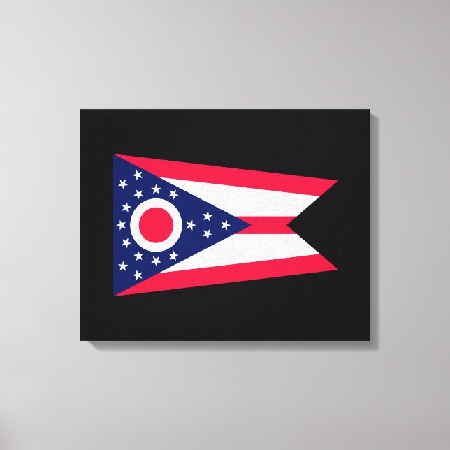 Ohio State Flag Design Canvas Print (Front)
