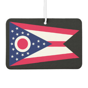 Ohio State Flag Design Car Air Freshener
