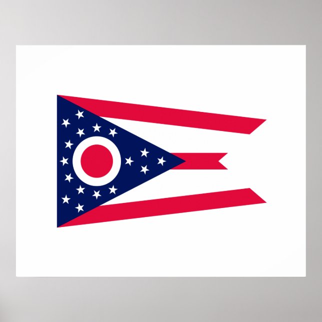 Ohio State Flag Design Decor (Front)