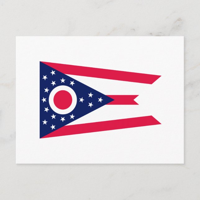 Ohio State Flag Design Decor Postcard (Front)