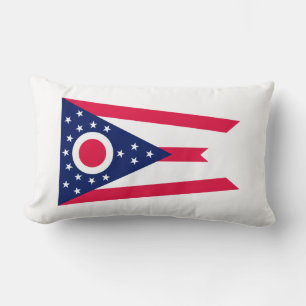 Ohio State Flag Design Lumbar Cushion