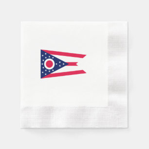 Ohio State Flag Design Napkin