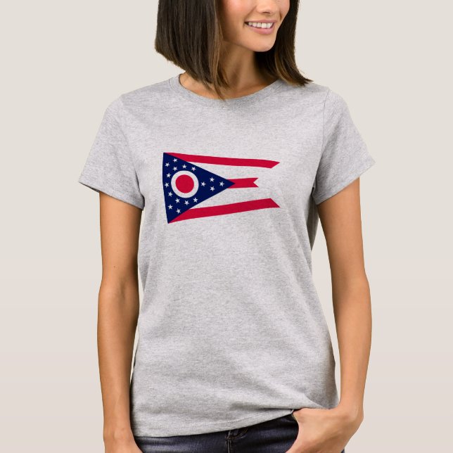 Ohio State Flag Design T-Shirt (Front)