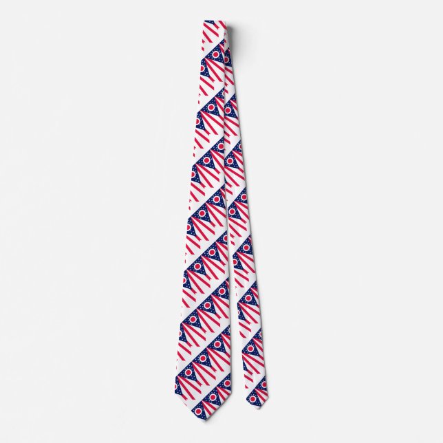 Ohio State Flag Design Tie (Front)