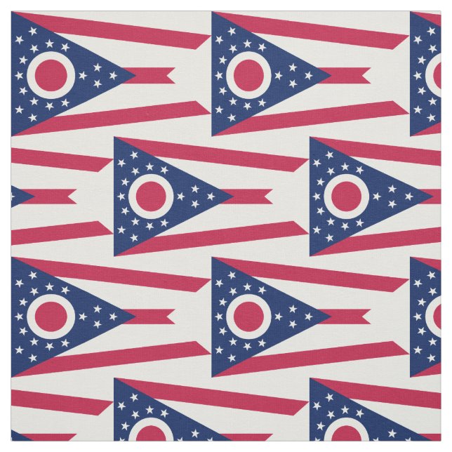 Ohio State Flag Fabric (Swatch)