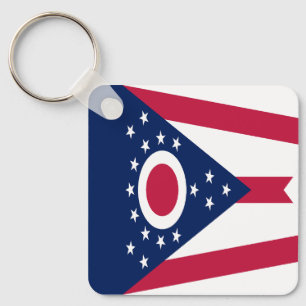 Ohio State Flag Key Ring