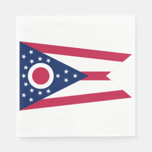 Ohio State Flag Napkin