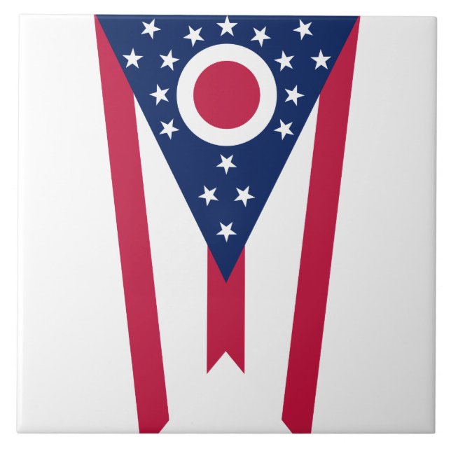 Ohio state flag patriotic tile (Front)