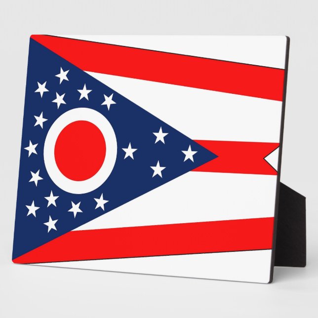 Ohio State Flag Plaque (Side)