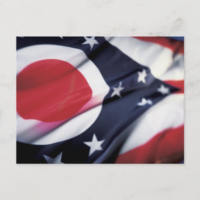 OHIO STATE FLAG POSTCARD (Front)