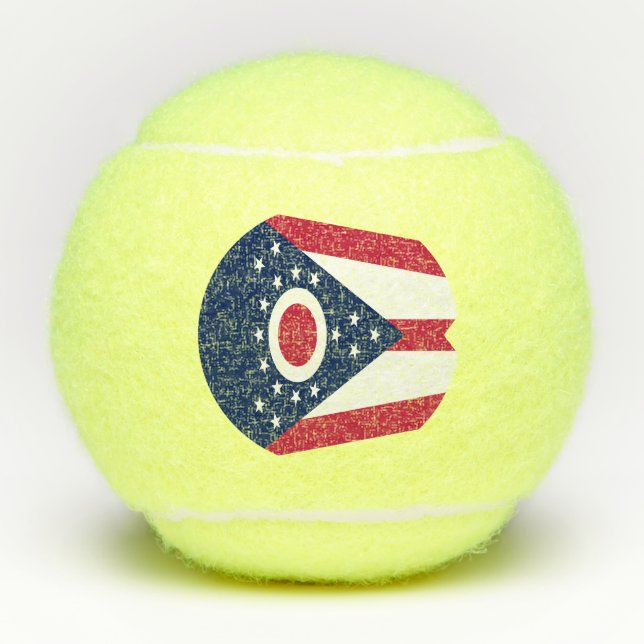 Ohio State Flag Tennis Balls (Front)