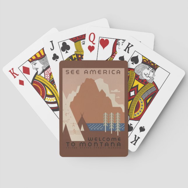 Ohio State Flag: The Buckeye State Banner Playing Cards (Back)