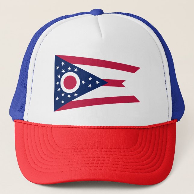 Ohio State Flag Trucker Hat (Front)