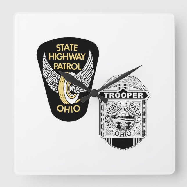 Ohio State Highway Patrol - OSP - Wall Clock (Front)