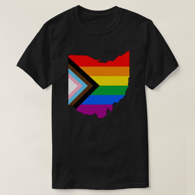 Ohio State Pride LGBTQ Progress Pride T-Shirt (Design Front)