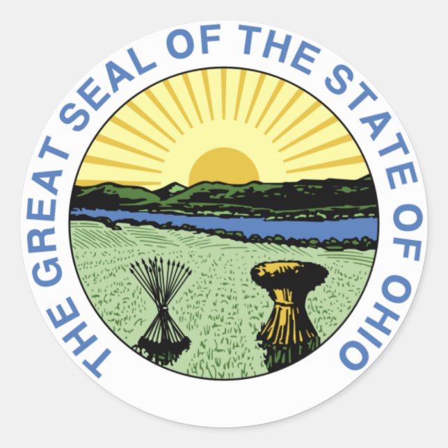 Ohio State Seal Stickers (Front)