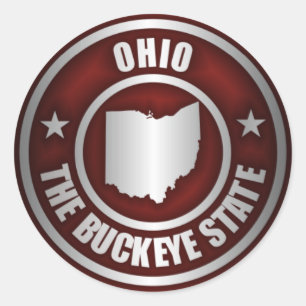 Ohio Steel (Red) Classic Round Sticker