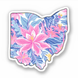 Ohio - Summer Sticker - Lilly Inspired
