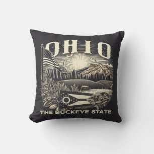 Ohio The Buckeye State Cushion