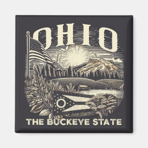 Ohio The Buckeye State Magnet