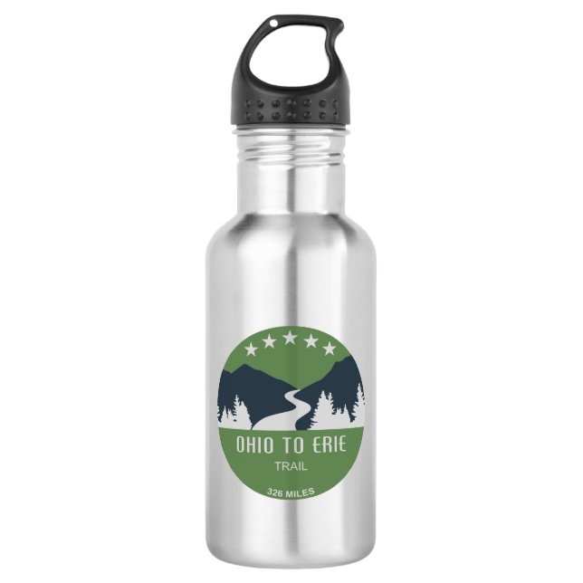Ohio To Erie Trail 532 Ml Water Bottle (Front)