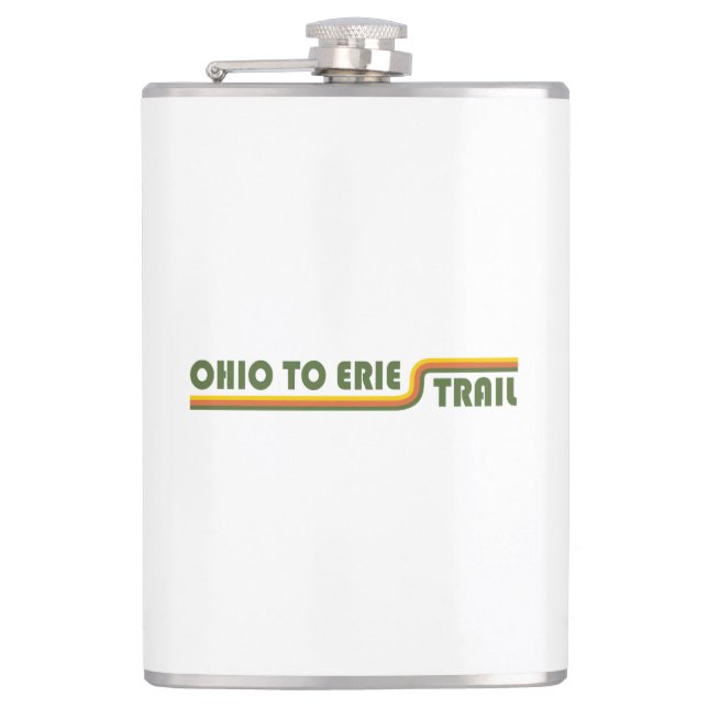 Ohio To Erie Trail Hip Flask (Front)
