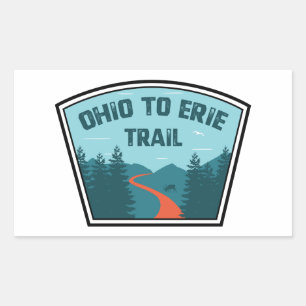 Ohio To Erie Trail Rectangular Sticker