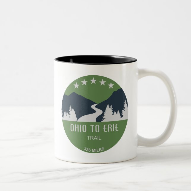  Ohio To Erie Trail Two-Tone Coffee Mug (Right)