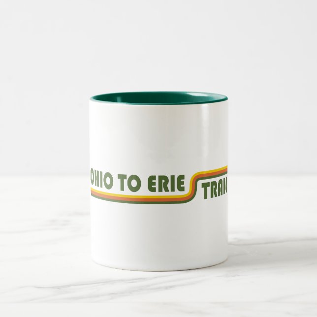 Ohio To Erie Trail Two-Tone Coffee Mug (Center)