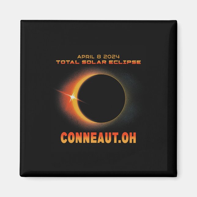Ohio Total Solar Eclipse 2024  Magnet (Front)