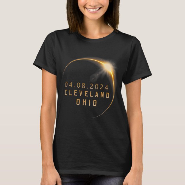 Ohio Total Solar Eclipse 2024 - Ohio Solar Eclipse T-Shirt (Front)