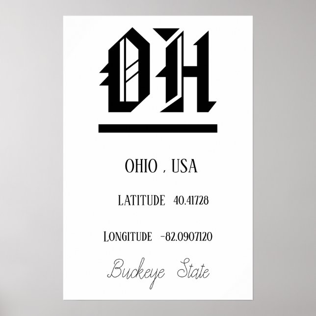 OHIO  , USA POSTER (Front)