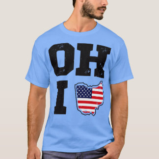 Ohio USA State Of Flag T-Shirt