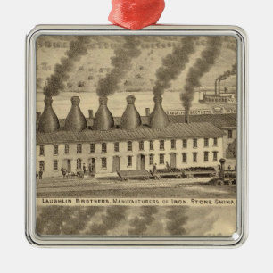 Ohio Valley Pottery, Laughlin Brothers Metal Tree Decoration