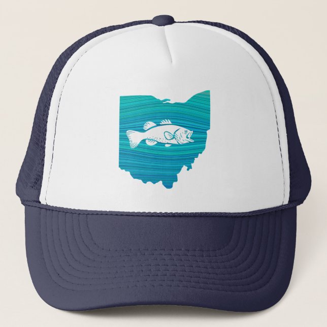 Ohio Wave Fishing Trucker Hat (Front)