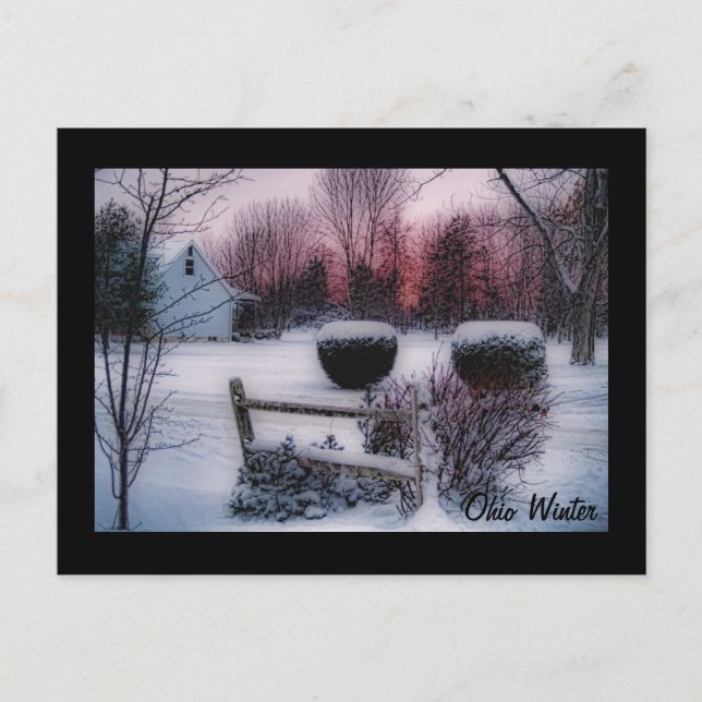 Ohio Winter postcard (Front)