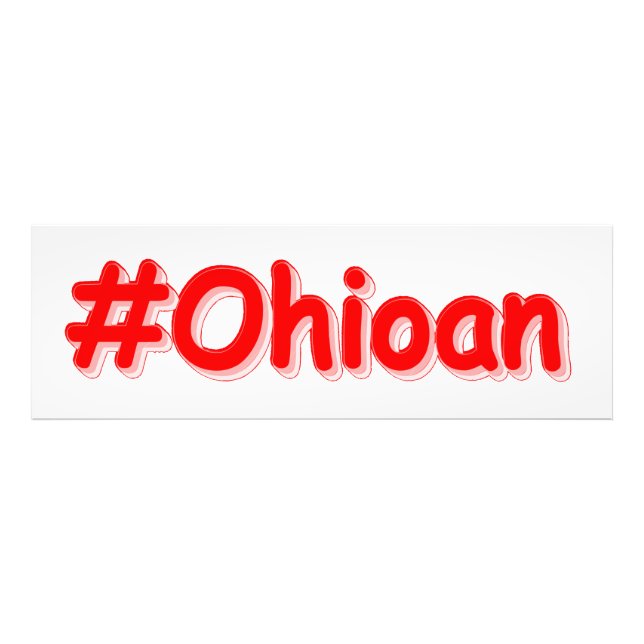 "#Ohioan " Cute Design. Buy Now Canvas Print (Front)