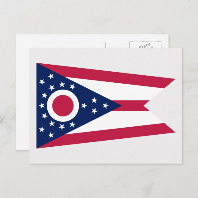Ohioan Flag, Flag of Ohio Postcard (Front/Back)