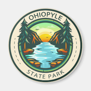 Ohiopyle State Park Pennsylvania Badge Magnet