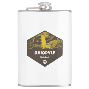 Ohiopyle State Park Pennsylvania Hip Flask