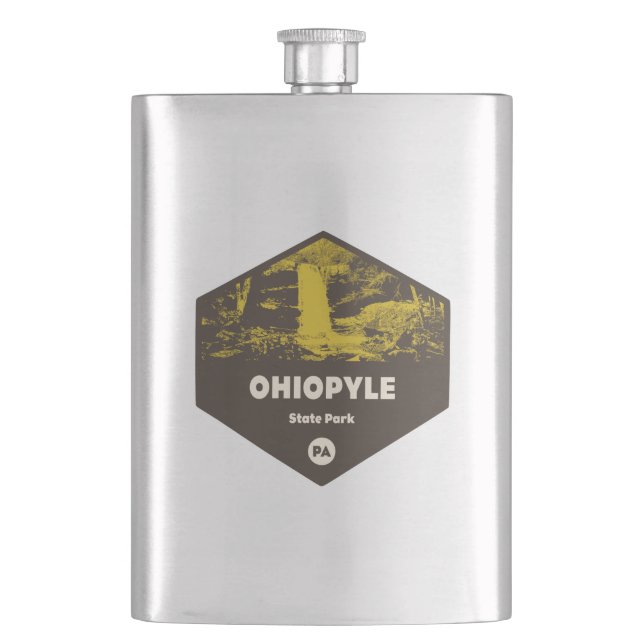 Ohiopyle State Park Pennsylvania Hip Flask (Front)