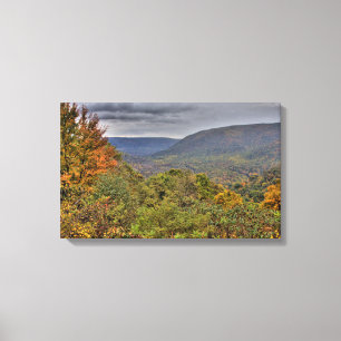 Ohiopyle Valley Overlook in Autumn, Pennsylvania Canvas Print