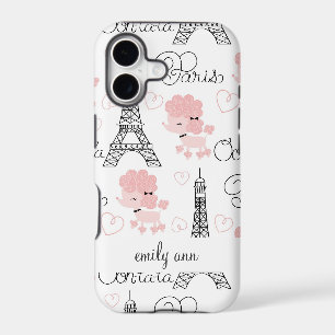 Ohlala Cute Paris Poodle and Eiffel Tower Pattern